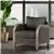 Lazzara Home Strader Dark Gray Microfiber Accent Chair