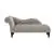 Lazzara Home Verona Brown Button Tufted Upholstered Chaise
