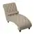 Lazzara Home Keller Brown Tufted Chaise with Pillow