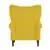 Lazzara Home Cecily Yellow Velvet Tufted Back Club Accent Chair