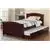 Andria 3 Pieces Twin Size Bed with Trundle in Cherry Wood Finish