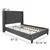 Flash Furniture Full Size Platform Bed in Dark Gray with Mattress