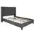 Flash Furniture Full Size Platform Bed in Dark Gray with Mattress