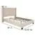 Flash Furniture Full Size Platform Bed in Beige Fabric with Mattress