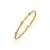 Basket Weave Bangle with Cross Diamond Accents in 14k Yellow Gold(4.0)