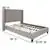 Flash Furniture Full Size Platform Bed in Light Gray with Mattress