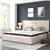 Flash Furniture King Size Platform Bed in Beige Fabric with Mattress