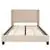 Flash Furniture Queen Size Platform Bed in Beige Fabric with Mattress
