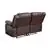 Flash Furniture Brown LeatherSoft Loveseat with Two Built-In Recliners