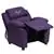 Flash Furniture Personalized Deluxe Heavily Padded Purple Vinyl