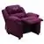Flash Furniture Personalized Deluxe Purple Microfiber Kids Recliner