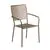 Flash Furniture 28'' Square Gold Steel Patio Table Set with 2 Chairs