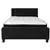 Flash Funriture Tribeca Full Size Tufted Bed in Black Fabric