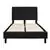 Flash Furniture Full Size Platform Bed in Black, Mattress not Included