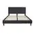 Flash Furniture King Size Platform Dark Gray Bed, Mattress not Include