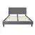 Flash Furniture King Size Platform Gray Bed, Mattress not Include