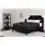 Flash Furniture Twin Size Platform Bed in Black with Mattress