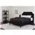Flash Furniture King Size Platform Bed in Black with Mattress