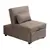Pilaster Designs Caskey Convertible  Dark Gray Vinyl Sleeper Bed Chair