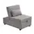 Pilaster Designs Caskey Convertible Sleeper Bed Chair Light Gray Vinyl