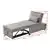 Pilaster Designs Caskey Convertible Sleeper Bed Chair Light Gray Vinyl