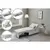 Pilaster Designs Caskey Convertible Sleeper Bed Chair - White Vinyl