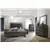 Pilaster Designs Sonata 3 Piece Modern Bedroom Set, Queen, Gray Wood