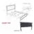 Pilaster Designs Sonata 3 Piece Modern Bedroom Set, Queen, Gray Wood