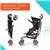 Summer Infant 3Dlite Convenience Stroller, Black (Silver Frame)