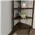 NewRidge Home Goods 5-Tier Corner Wooden Bookcase - Walnut