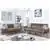 Venice Light Brown Sofa and Loveseat with Pillows Included in Velvet