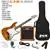 LyxPro 39 inch Electric Guitar Kit Bundle with 20w Amplifier