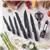 OOU Kitchen Knife Block Set - 15 Pieces High Carbon Stainless Steel