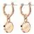 Swarovski Ginger Hoop Earrings, Rose Gold Tone Finish, Clear Crystals