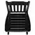 Flash Furniture Set of 2 Winston Rocking Chair in Black Faux Wood