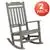 Flash Furniture Set of 2 Winston Rocking Chair in Gray Faux Wood