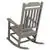Flash Furniture Set of 2 Winston Rocking Chair in Gray Faux Wood