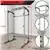 Fitness Reality Squat Rack Power Cage with , Optional Lat Pulldown