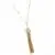 Gold Tone Eye Catching Necklace with Striking Crystal Ball & Tassel