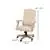 Flash Furniture Ivory Microfiber Chair with Driftwood Arms and Base