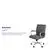 Flash Furniture Mid-Back Gray LeatherSoft Chair with Chrome Frame
