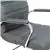 Flash Furniture High Back Gray LeatherSoft Chair with Chrome Frame