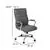 Flash Furniture High Back Gray LeatherSoft Chair with Chrome Frame