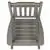 Flash Furniture Set of 2 Rocking Chairs with Side Table in Gray