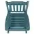Flash Furniture Set of 2 Rocking Chairs with Side Table in Teal