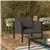 Flash Furniture Patio Chair with Cushions - Steel Framed Chair, Black