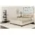 Flash Furniture Twin Size Platform Bed in Beige Fabric with Mattress