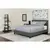 Flash Furniture Twin Size Platform Bed in Dark Gray with Mattress