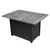 Fire Pit 28 in x 48 in Rectangle Steel Gas Bryson LP Outdoor