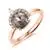 ONE-OF-A-KIND Natural Colored Diamond Ring with Natural White Diamonds